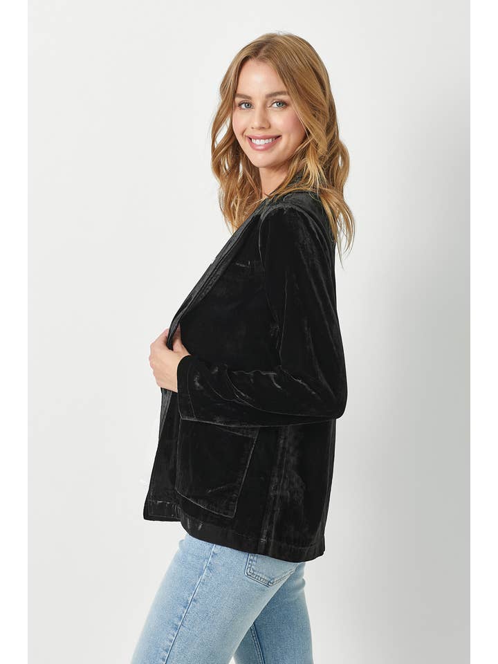 Mystree - Wholesale Jacket - Women's - 60256 Velvet Open Jacket