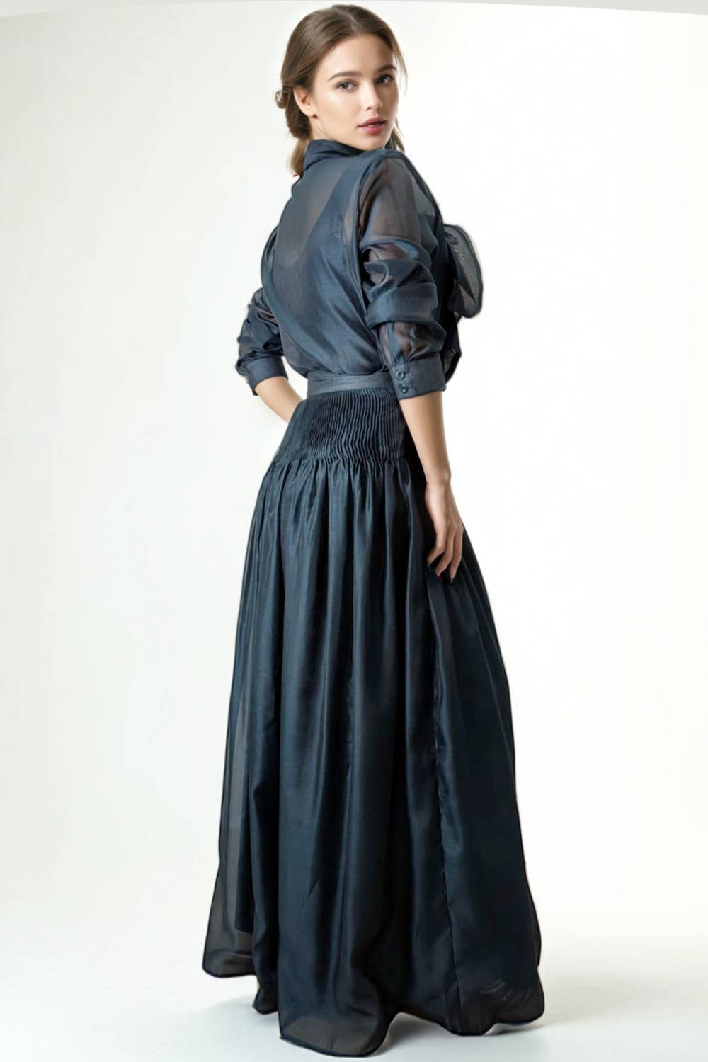 N by Nancy - Wholesale Top & Skirt Set - Women's - W5947 TIE NECK TOP / SKIRT SET2