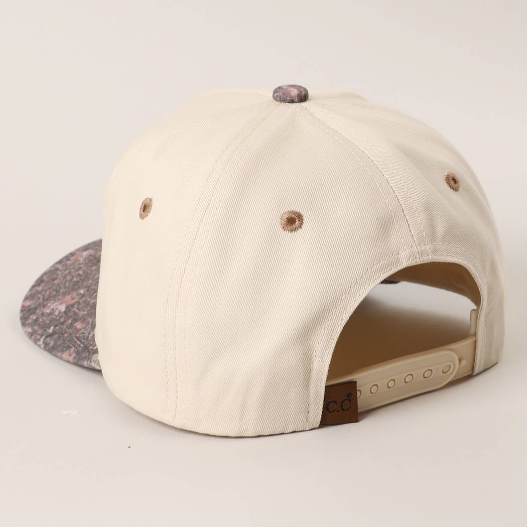 Two Tone Neutral Color BROWN CAMO Trucker Hat for wholesale on Faire3