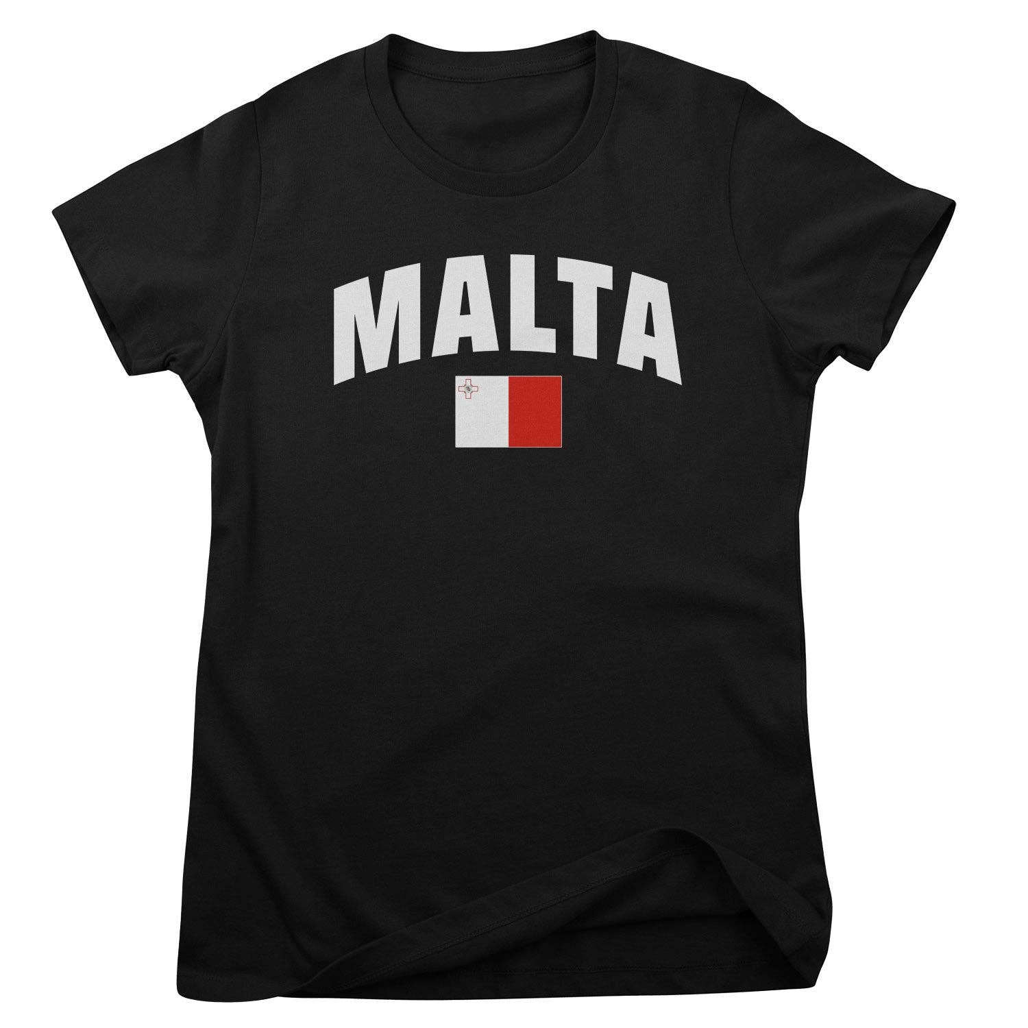 Hybris Production AB - Venta al por mayor Camiseta serigrafiada - Mujer - Camiseta Femenina Bandera de Malta1