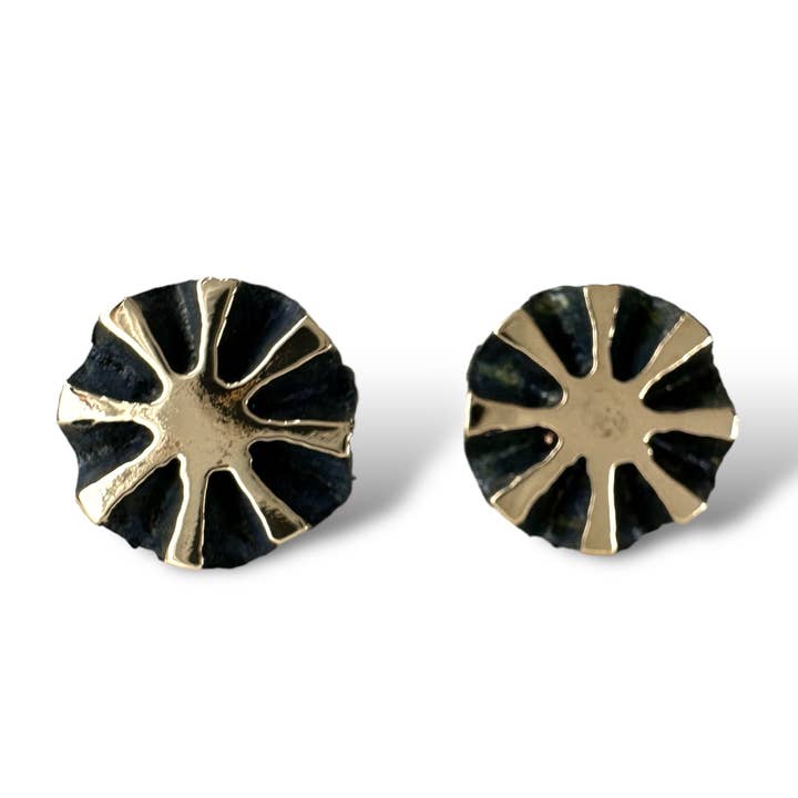 Warm Pinecone Sun Studs for wholesale by Merzatta