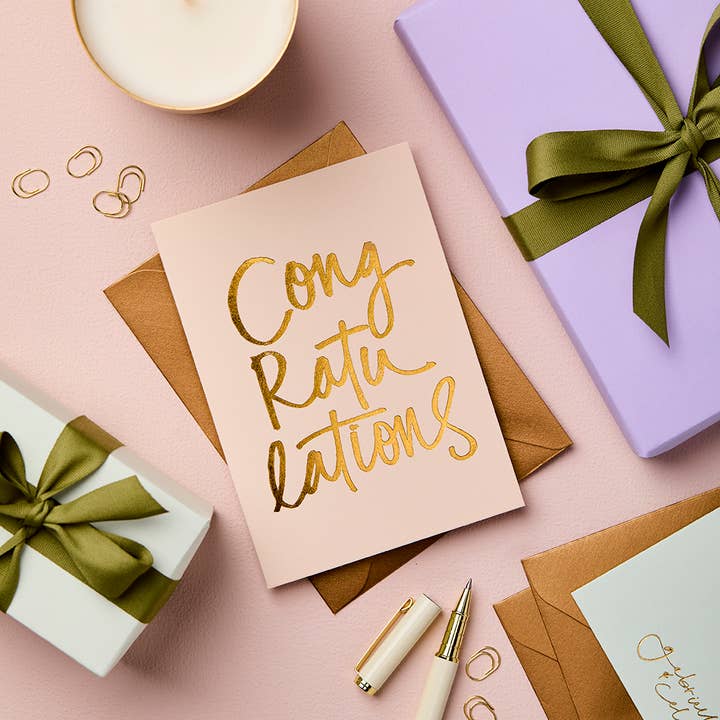 Gabrielle & Celine Greeting Cards Australia - Wholesale Congratulations card - Wedding & Anniversary Card | Luxury Foil Design2