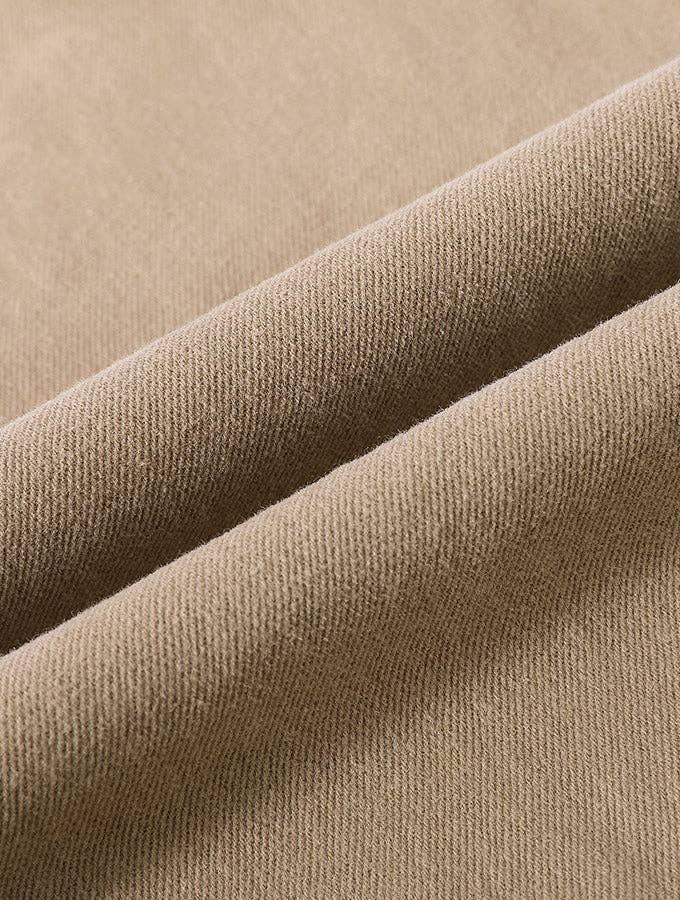 Caqui Pantalones casuales anchos a rayas verticales con cintura elástica con cordón en la cintura, color beige zanahoria de venta al por mayor en Faire3