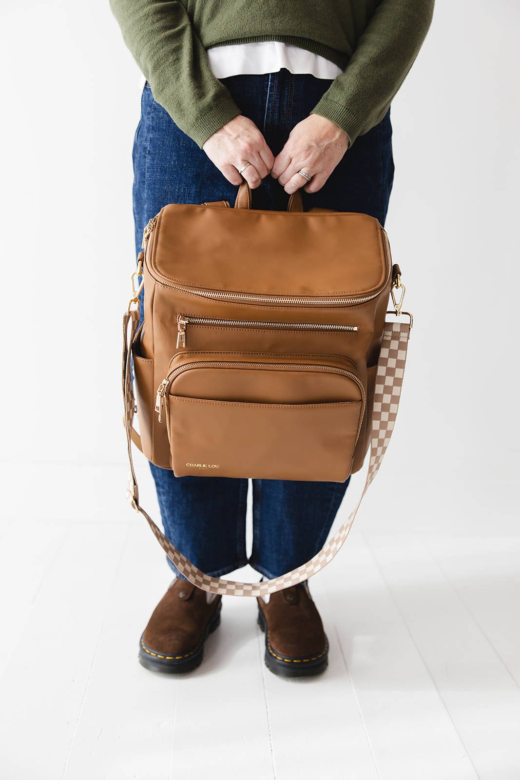 Charlie Lou Baby - Wholesale Diaper Bag - Baby - Vegan Leather Diaper Bag16