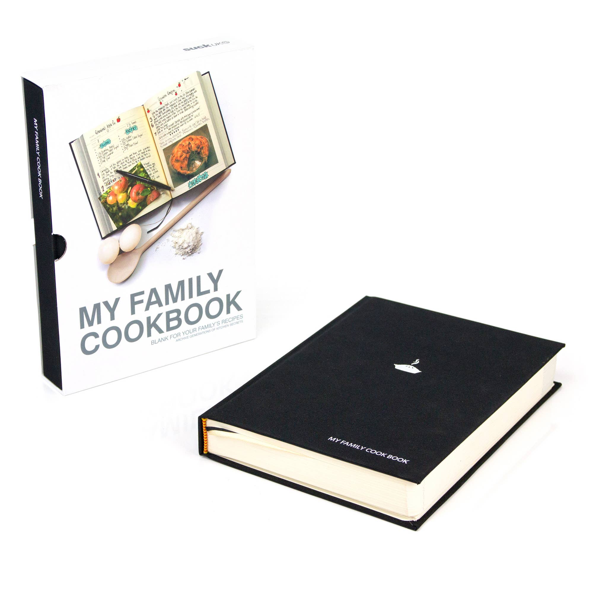 SUCK UK Ltd - USA - Wholesale Cookbooks & Food - My Family Cookbook – Blank Cookbook for Family Recipes1