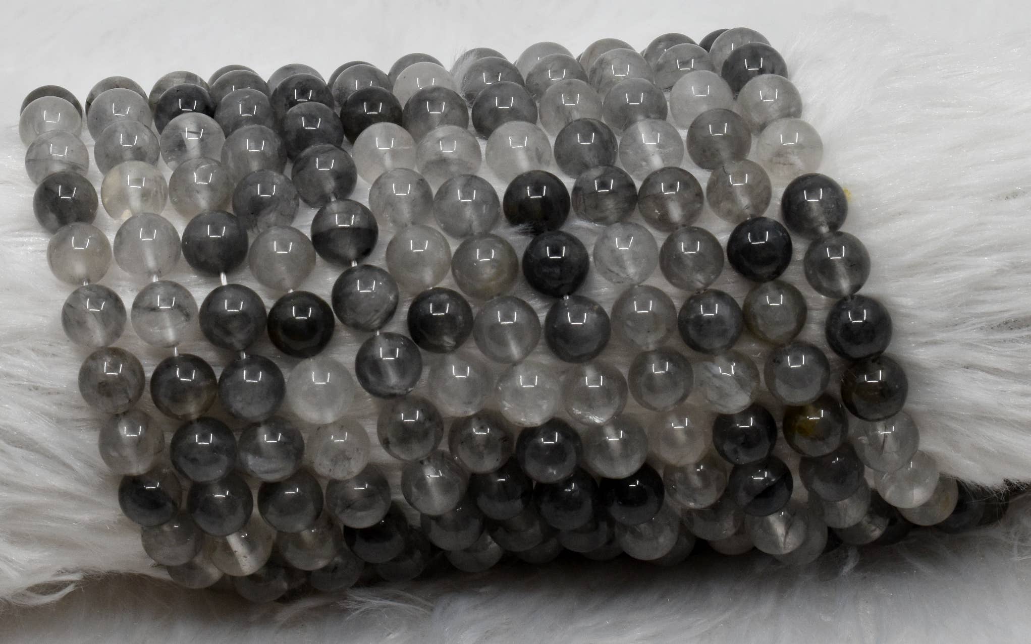 AK Healing Crystals - Wholesale Beads - Cloudy Quartz Round Beads, Crystal Bead Jewelry 6,8,10mm0