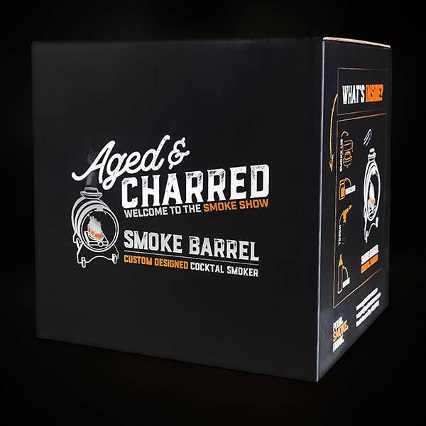 Aged & Charred - Wholesale Bar Tool - Smoke Barrel Kit - A Cocktail Smoker With Butane