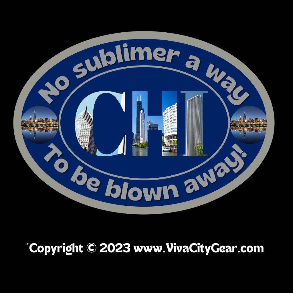 VivaCity Gear - Wholesale Screen Printed T-Shirt - Unisex - Chicago Sublime Premium Unisex T-shirt1