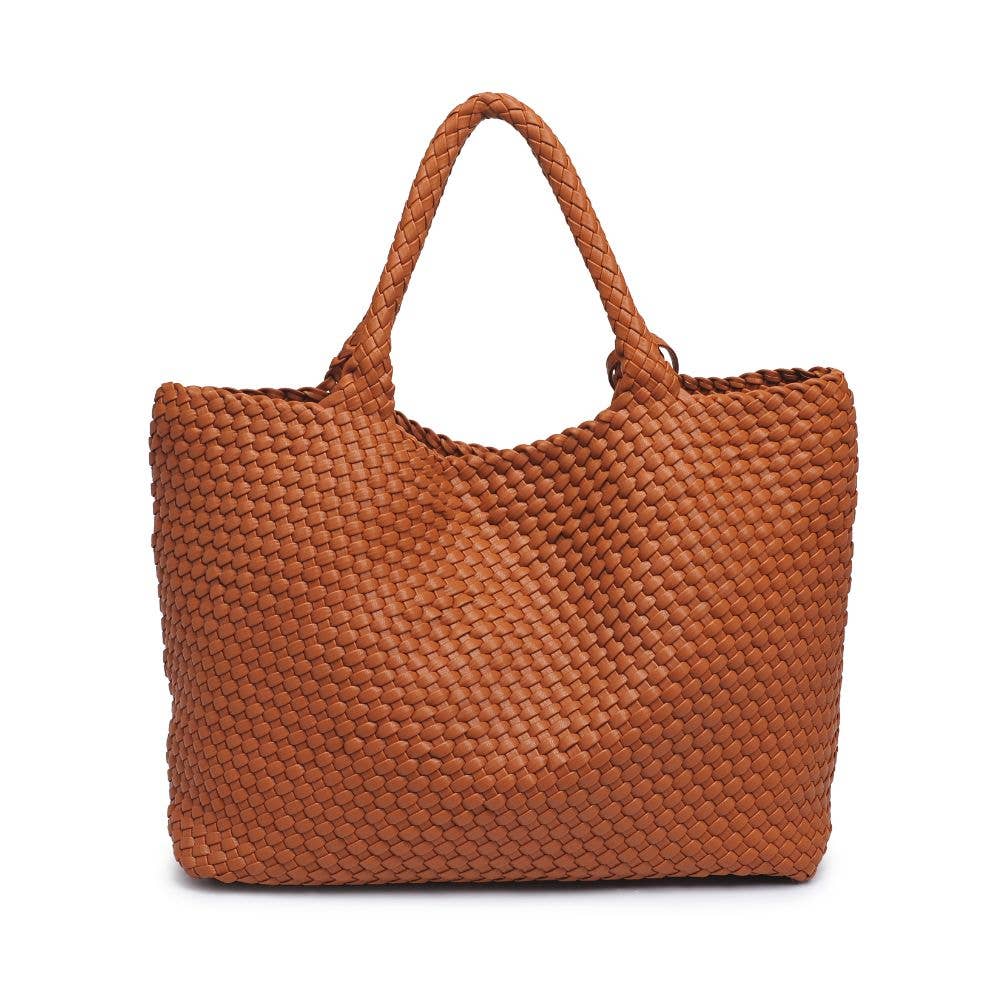 Moda Luxe - Vendita all'ingrosso Borsa tote - Donna - Borsa tote intrecciata in pelle vegana Solana30