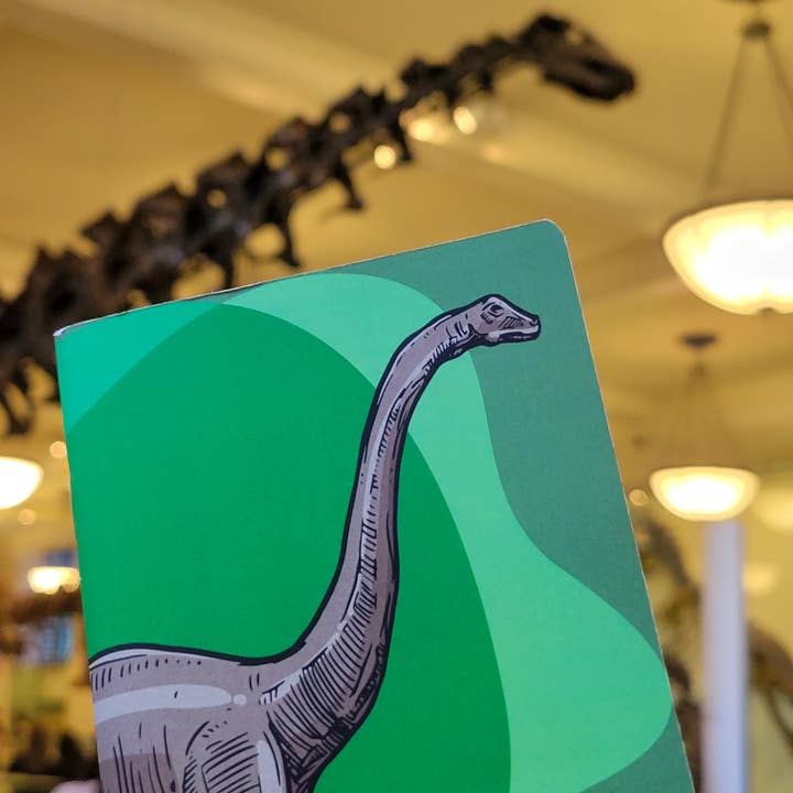 Journal Mini sans Ligne Dinosaure Brontosaure pour la vente par Untitled Union