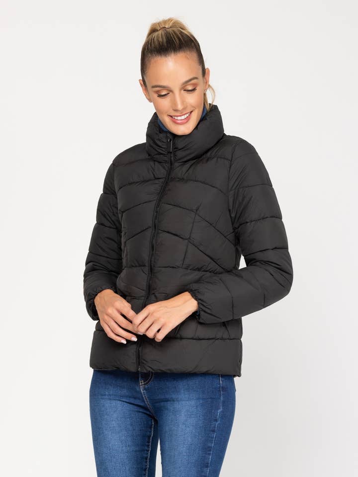 Doudoune à col montant et coupe ajustée pour la vente par Tantra