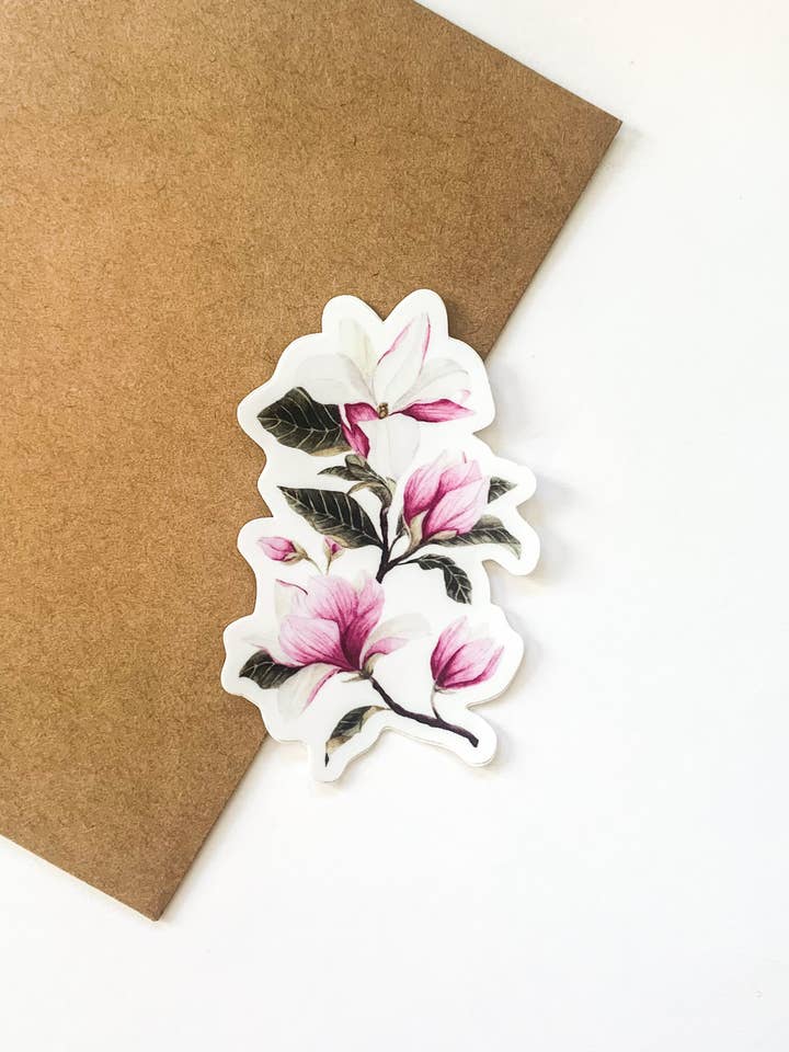 Magnolia Flower Sticker for engroshandel hos Jo Creative Co