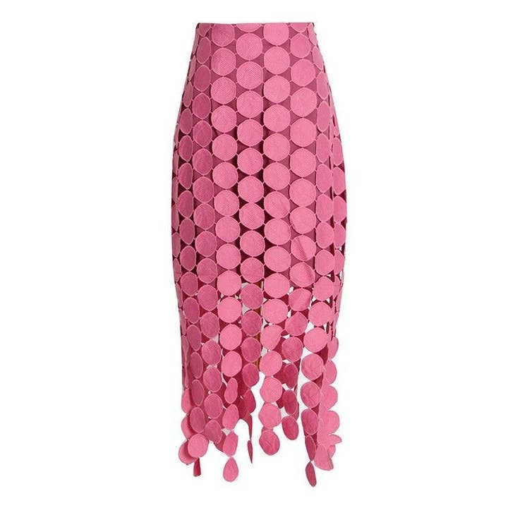 Productseeker - Wholesale Skirt - Women's - SK001 Hollow Out Embroidery Skirt Pencil Skirt Dress