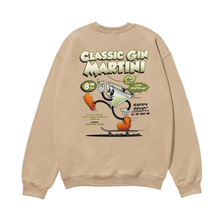 Sudadera Orgánica Pesada Clásica Gin Martini Arena para venta al por mayor de Weekend Concept