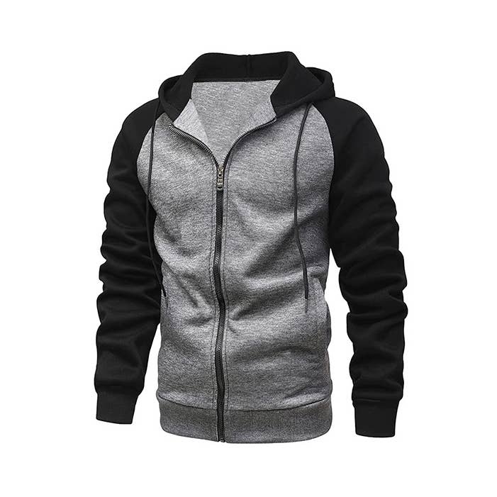 Mens Long Sleeve Hooded Jackets for wholesale by Paperdoll