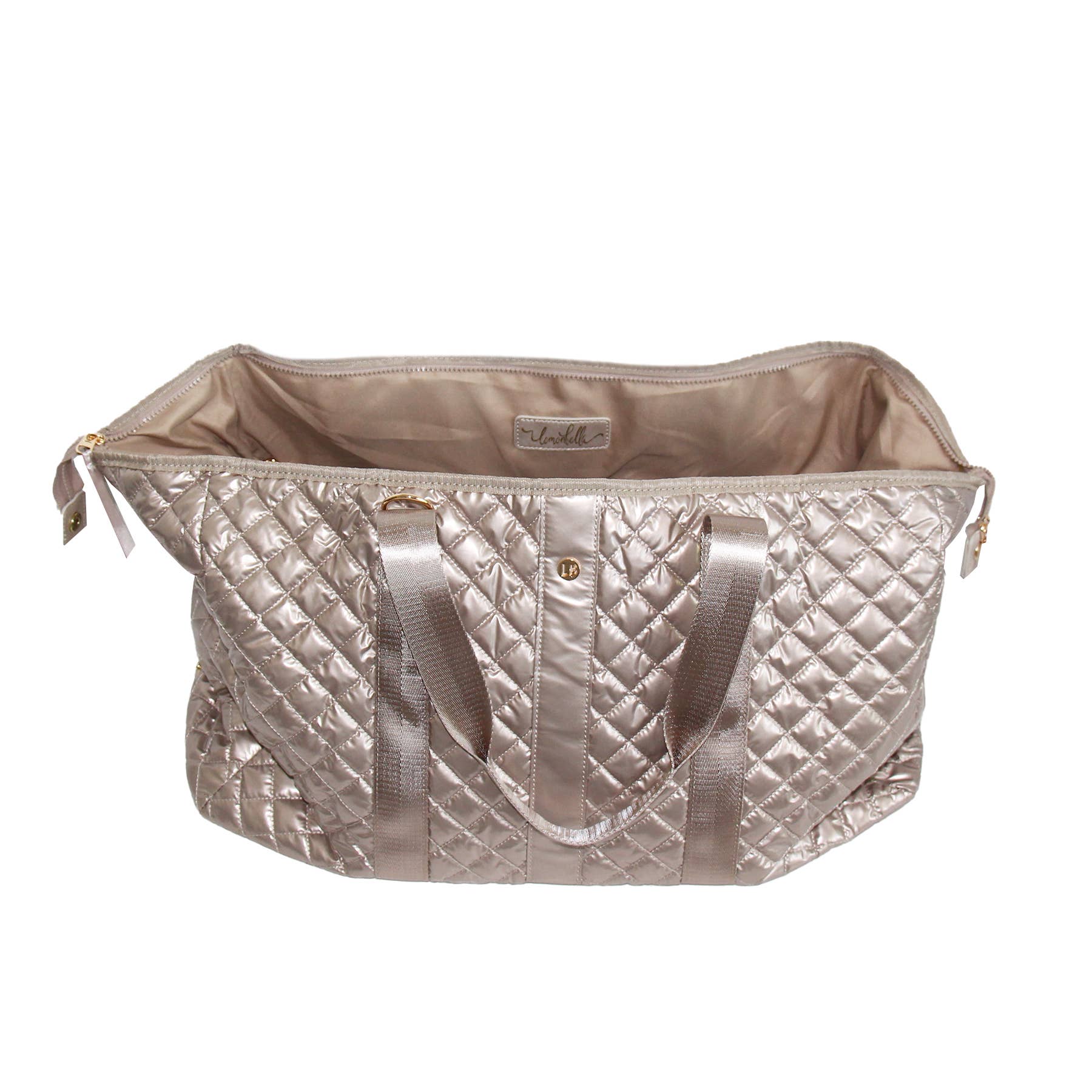 Lemonbella - Wholesale Weekender Bag - Women's - The Debra Diamond Weekender Duffle Bag Champagne4