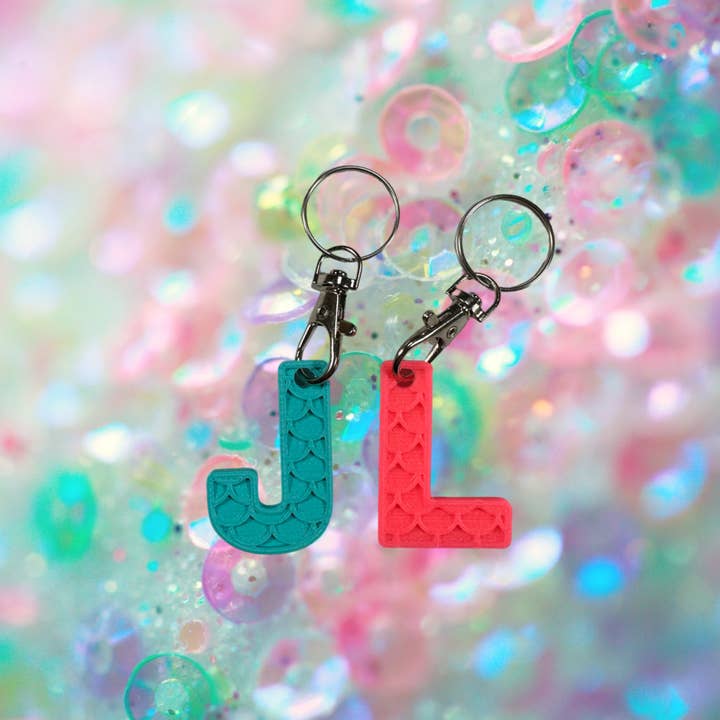 Made Happy Gifts - Wholesale Keychain – Child - Mermaid Alphabet, Shell and Starfish Keyrings7