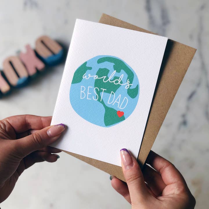 Världens bästa pappa-kort för wholesale av Xoxo Designs by Ruth