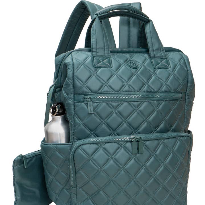 Magid – Mochila - Mulher por atacado – Mochila Quadrada para Portátil Joan & David Acolchoada em Nylon com Padrão de Diamante