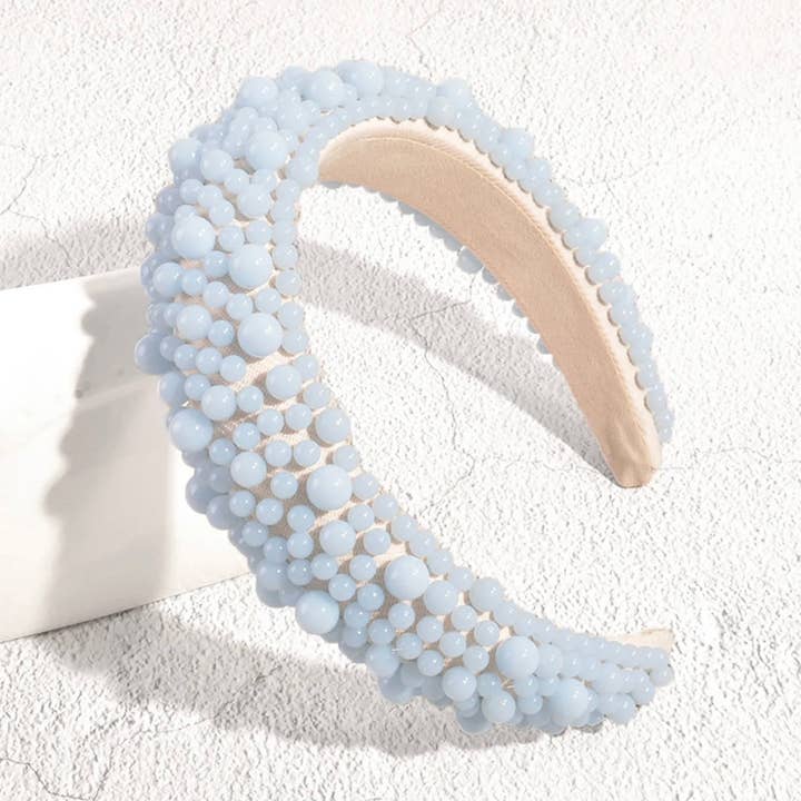 Hoofdband met parel en studs voor wholesale door Uncommon Opal Designs