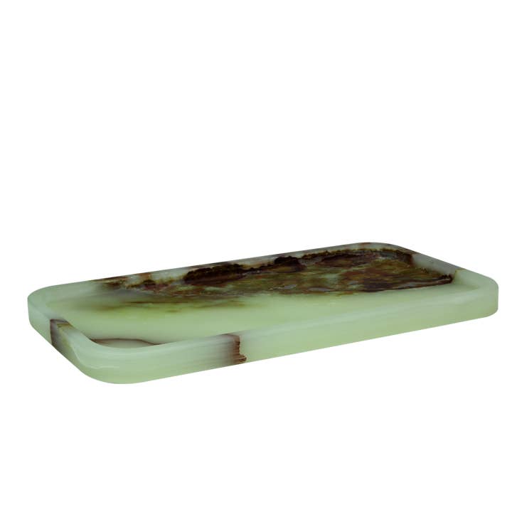 Hermes Collection Lichtgroene Onyx gezoete afwerking 16" voor wholesale door Marble Crafter