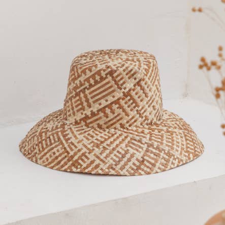 Village Thrive - Wholesale Bucket Hat - Women's - Woven Bucket Hat in Amber Ombre