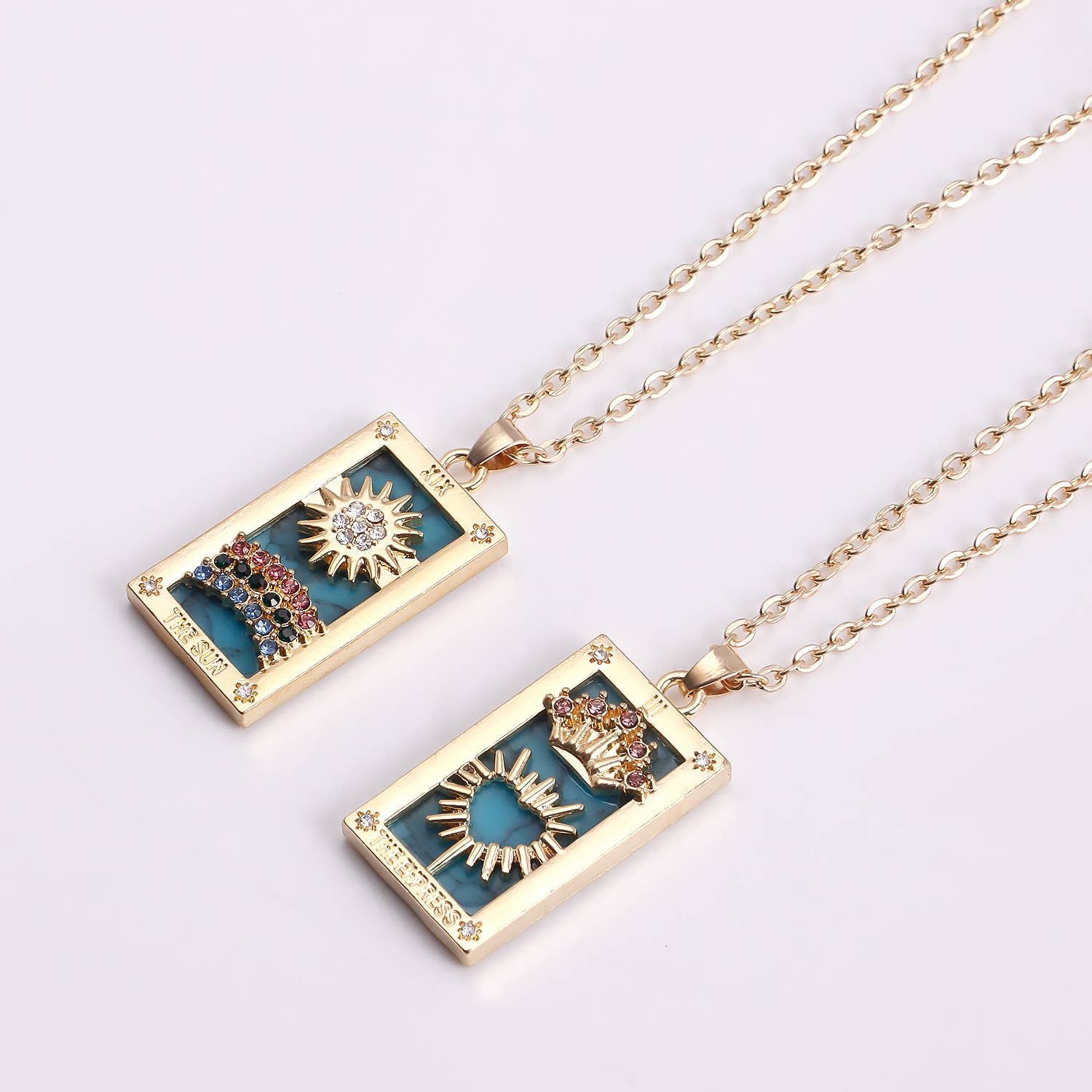 Gemscape UK - Wholesale Pendant/Charm Necklace - Tarot Design Necklace with Crystal - Chic Trendy Jewellery37