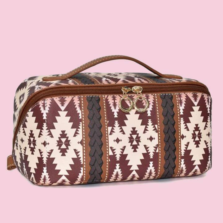 Aztec Print Cosmetic Case for wholesale by APHISON