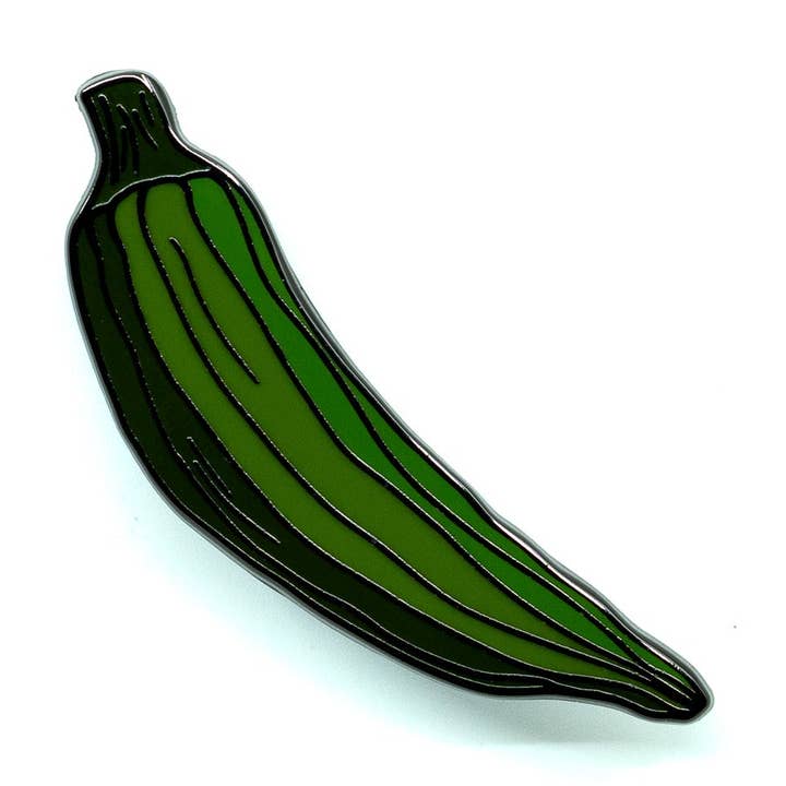 Pounded Yam Productions – Alfinete/botão de lapela por atacado – Pin de esmalte: Quiabo0