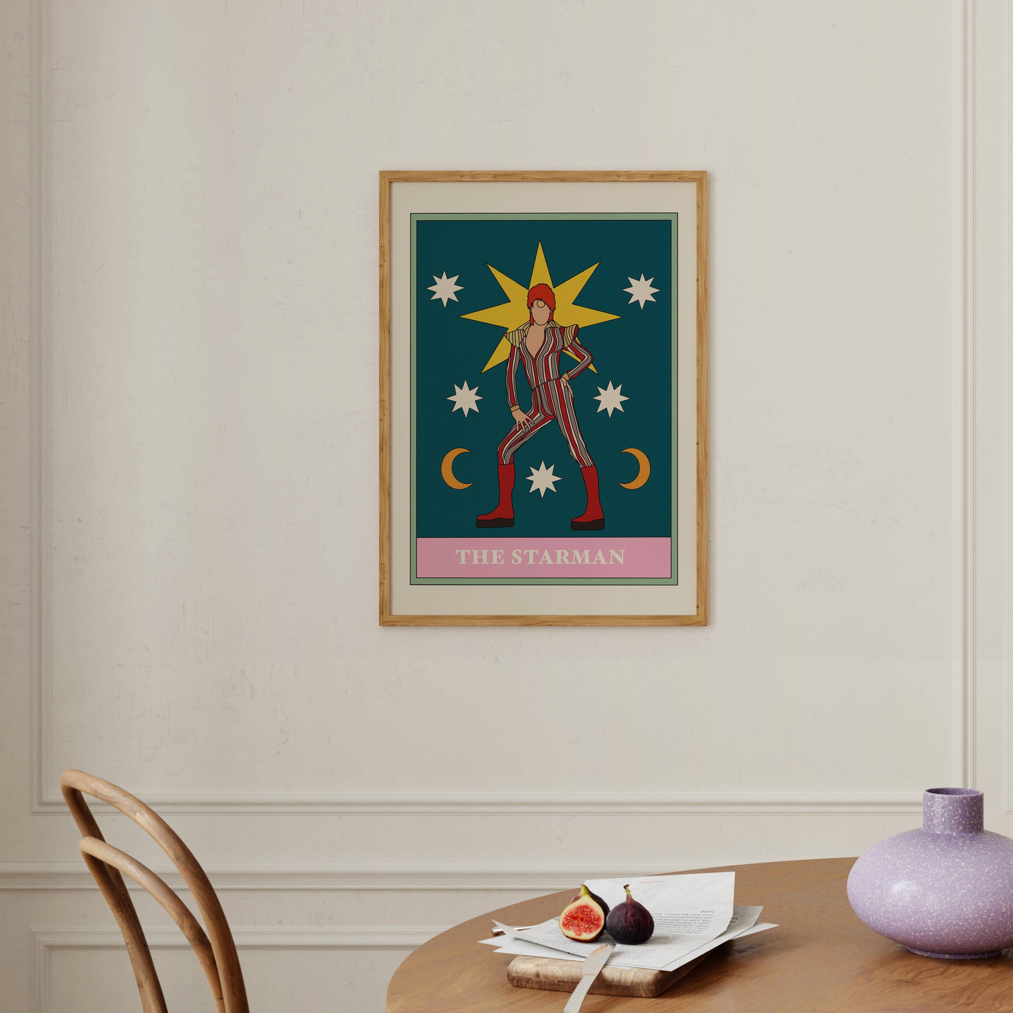 Twisted Rebel Designs - Wholesale Art Print - The Starman David Bowie Tarot Art Print3