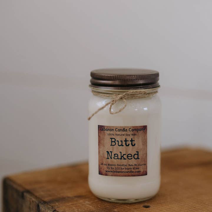 Lebanon Candle Company - Wholesale Jar/Filled Candle - Butt Naked Candle