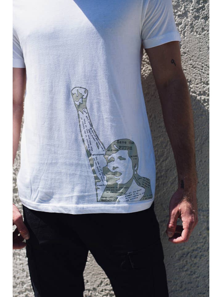 White Revolution T-Shirt for wholesale on Faire2