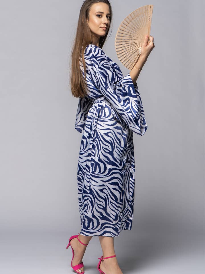 Mbeya Loungewear Intense Blue for wholesale by OH KIMONO