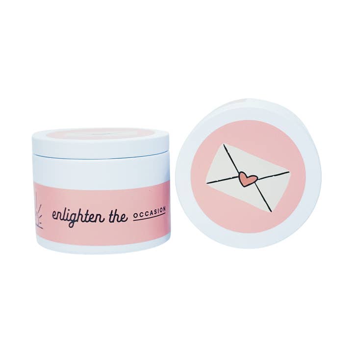 Bougie de la Saint-Valentin - Lettres d'amour pour la vente par Enlighten the Occasion