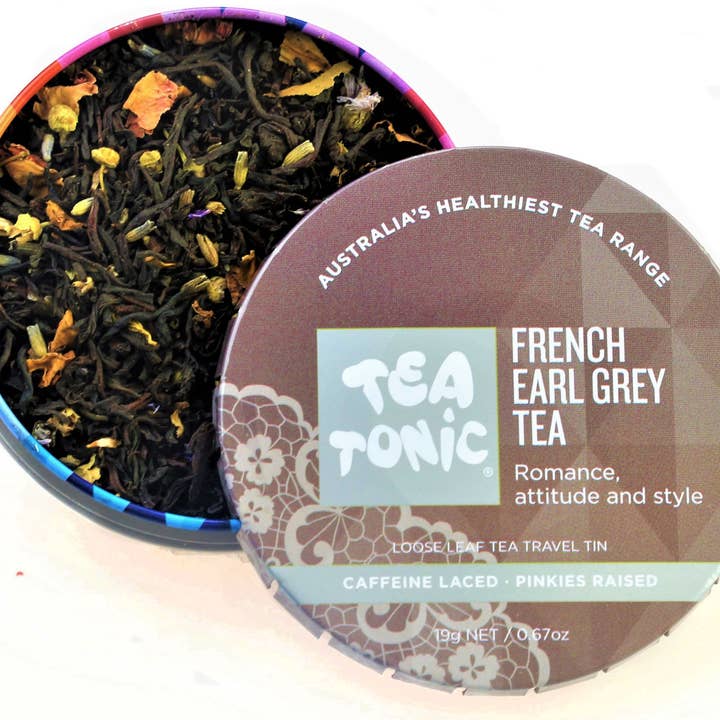French Earl Grey Tea Loose Leaf Travel Tin for wholesale by Tea Tonic