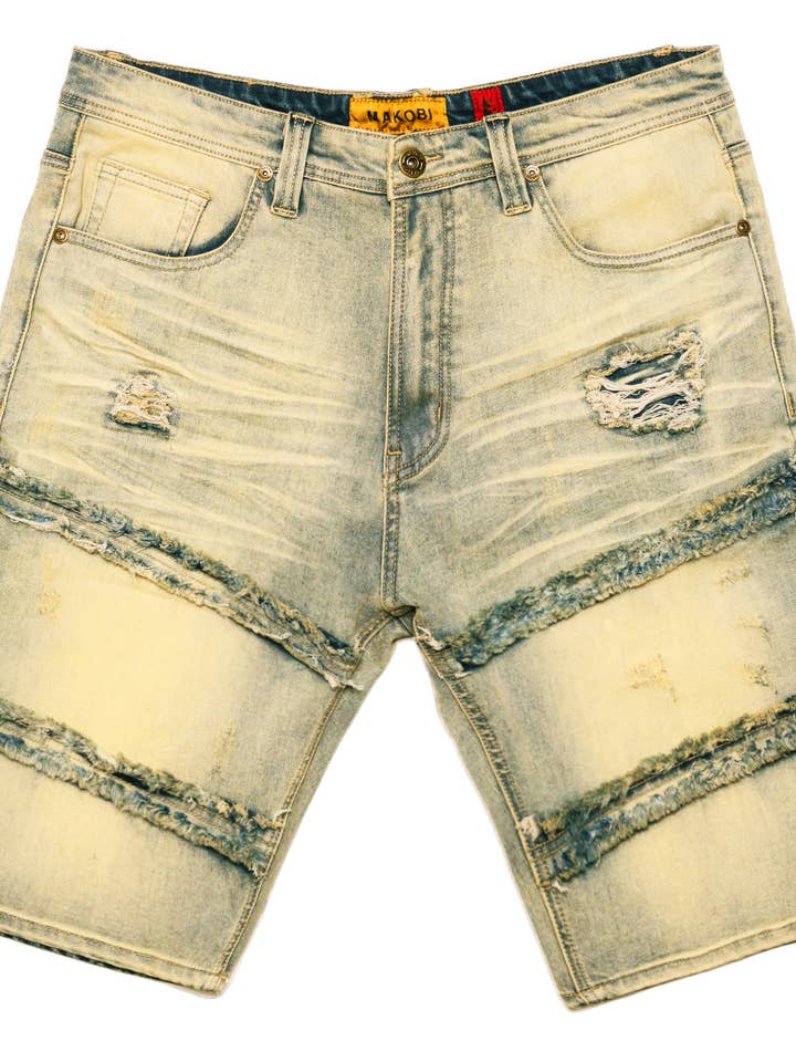 M967 Noah Denim Shorts - Dirt for wholesale by Makobi