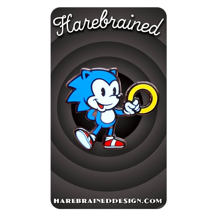 Harebrained! - Wholesale Lapel Pin/Button - Vintage Style Sonic Pin
