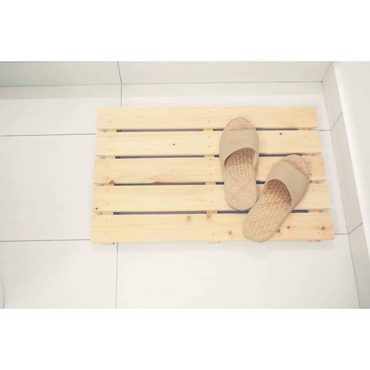 Hinoki Bath Mat - Flat Top (M, L) quick dry, natural scent for wholesale by IPPINKA Made in Japan