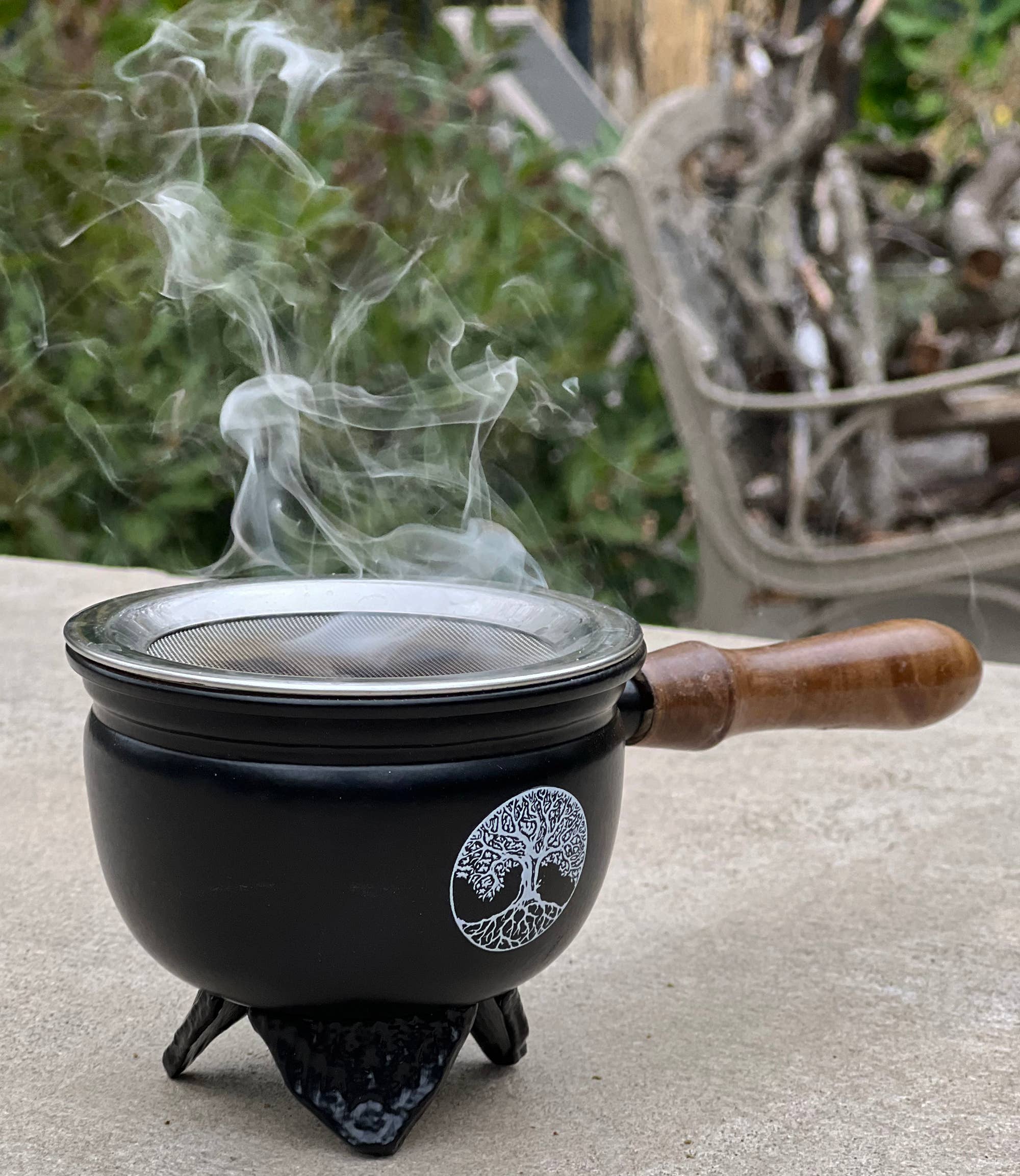 Lungta Imports - Wholesale Incense Holder - Large Metal Charcoal Screen Incense Burner (Tree of Life)9