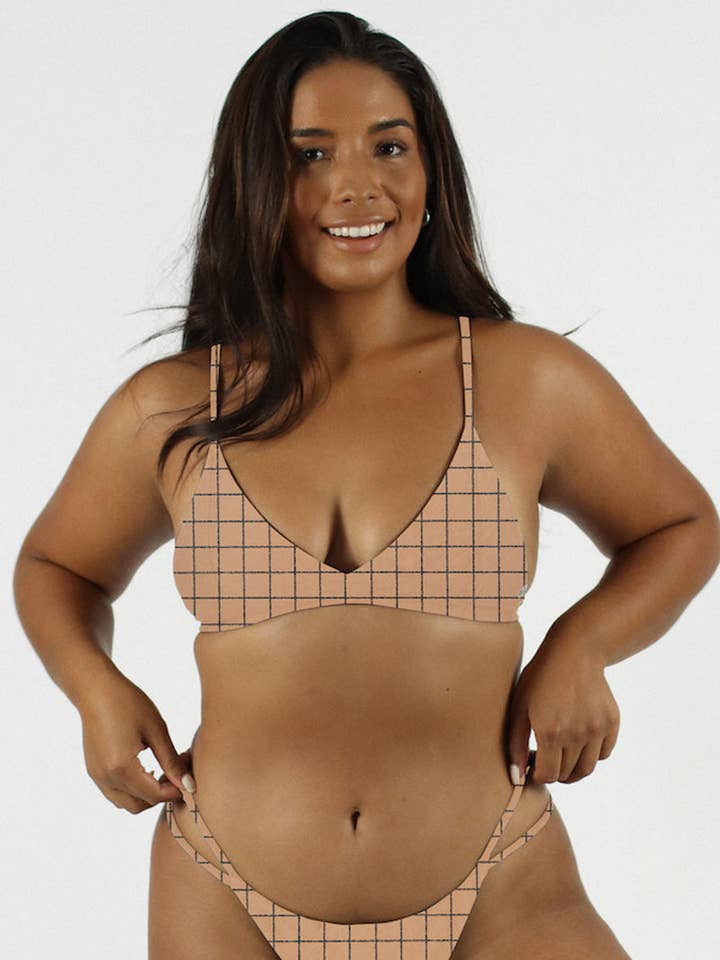 Lani Triangle Bikini Top with Waipouli Back for wholesale by KaiKini Bikinis