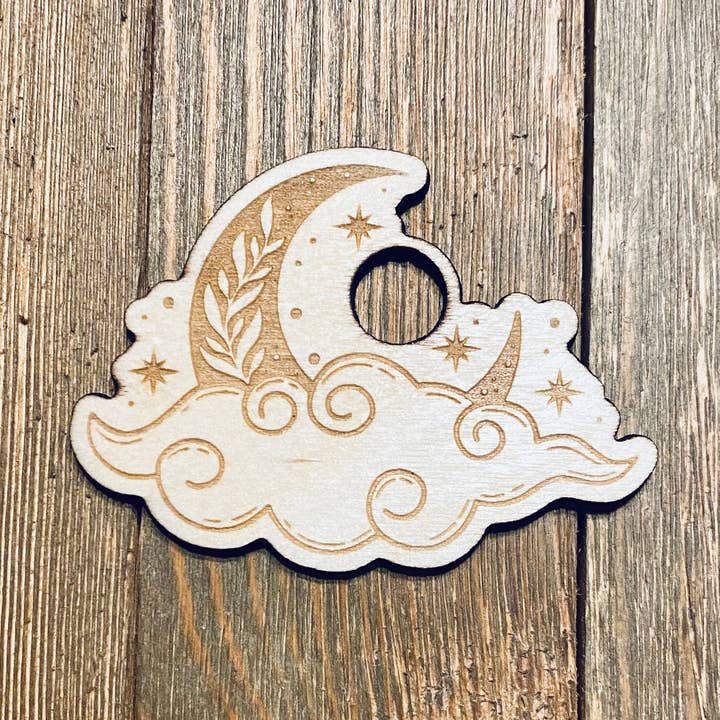 Crescent Moon with Cloud Sphere Holder for wholesale by Kraftmir