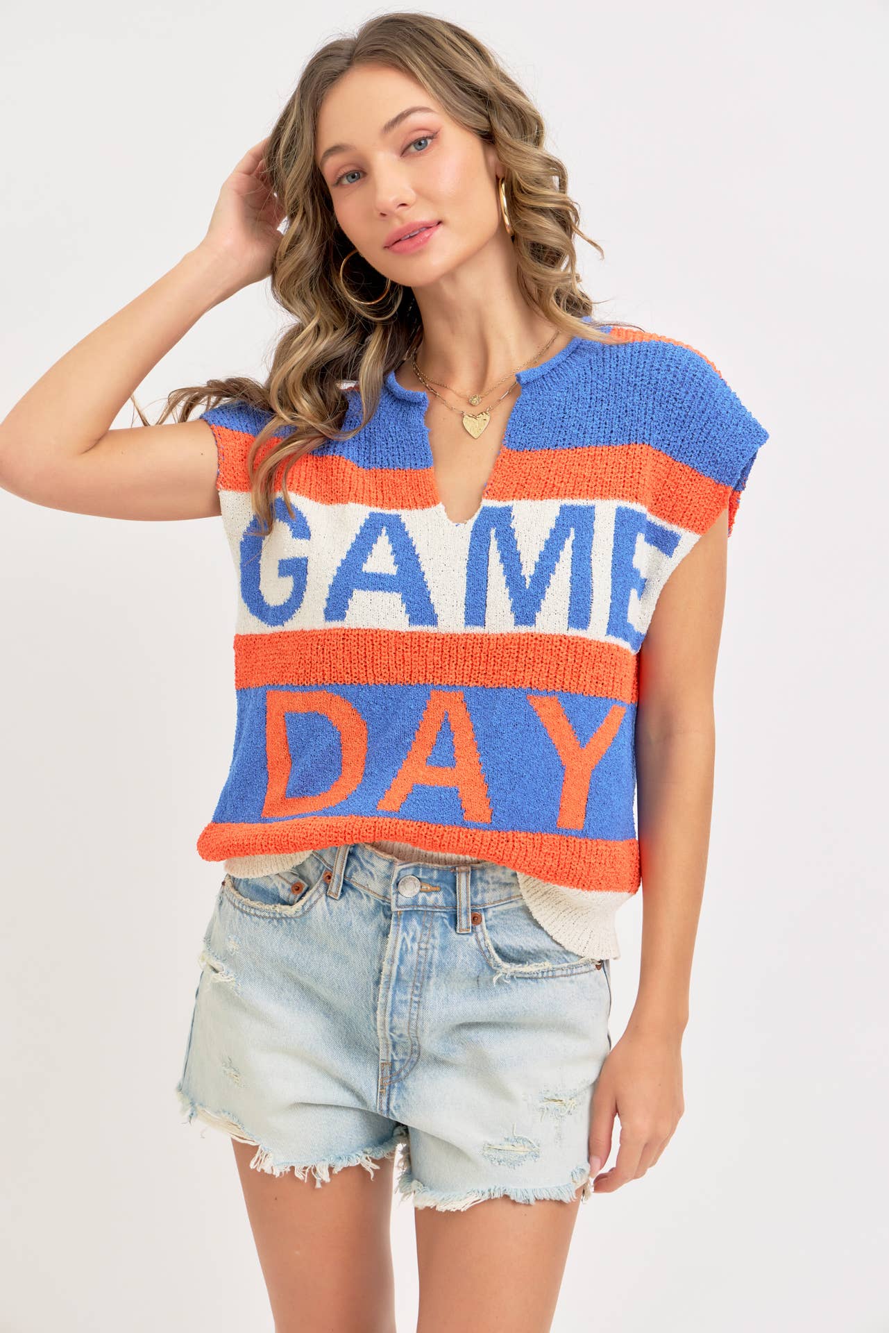 Sweet Lovely by Jen - Vendita all'ingrosso Top in maglia - Donna - GIORNO DELLA PARTITA PERFETTO PER MOSTRARE IL TUO SPIRITO DI SQUADRA CON STILE18