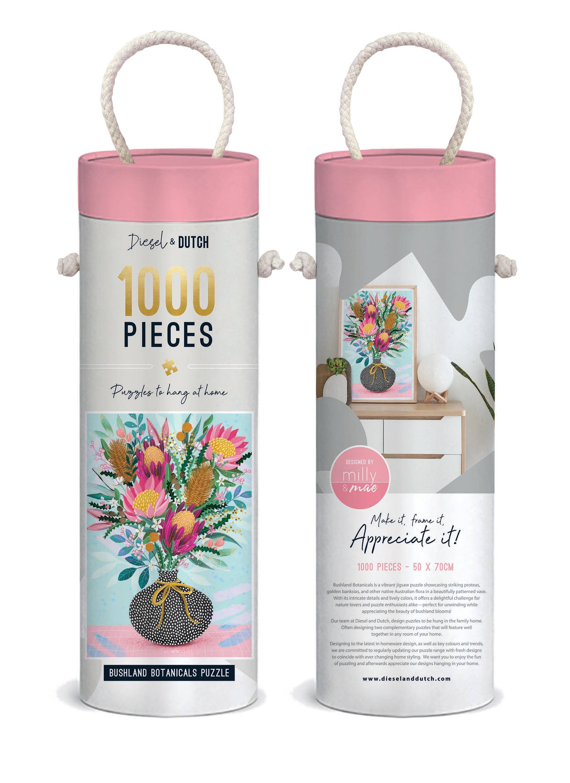 Diesel & Dutch - Wholesale Puzzle – Adult - Bushland Botanicals 1000pc Wall Jigsaw Puzzle4