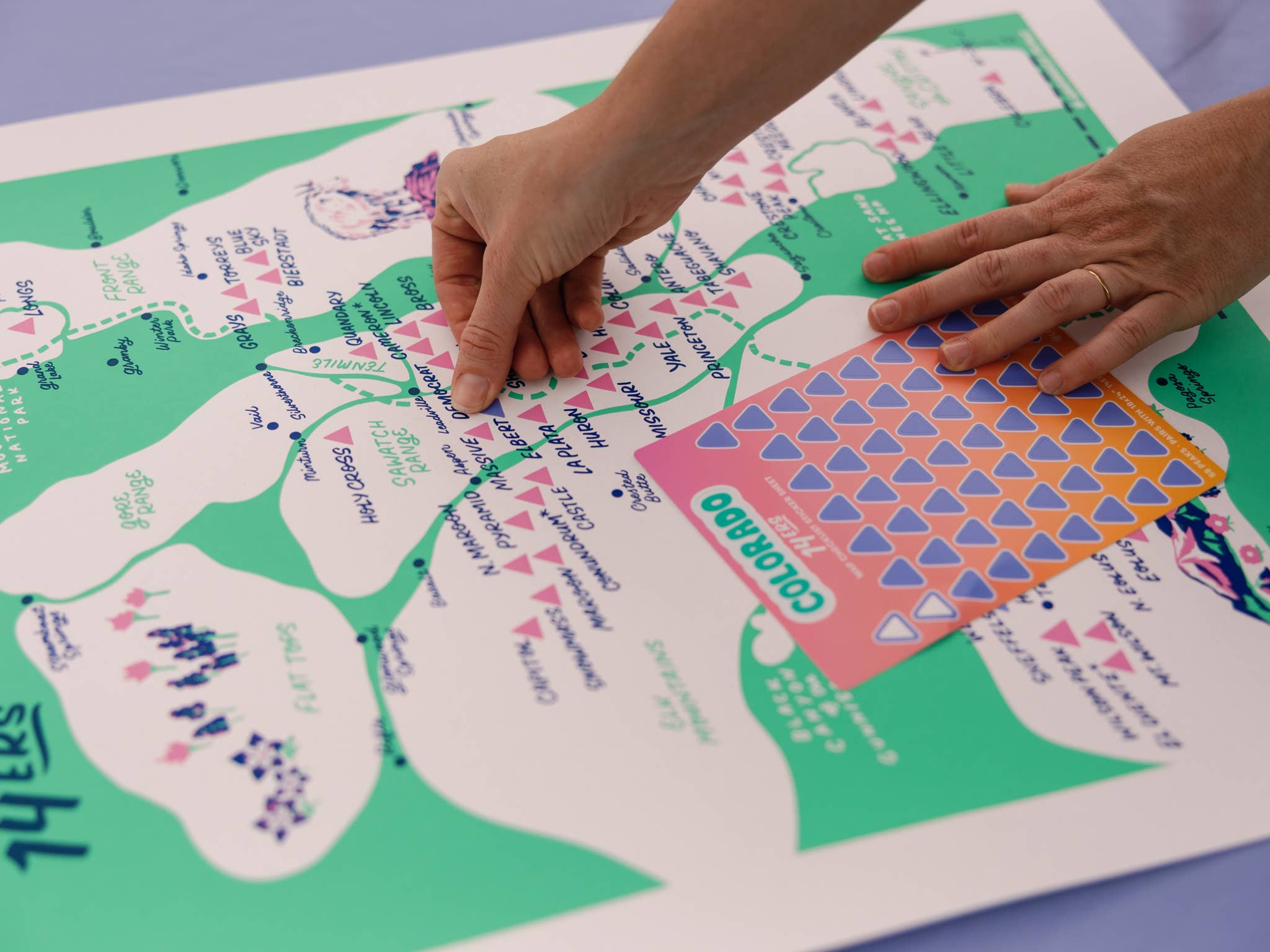 Little Known Goods - Wholesale Poster - Colorado 14ers Screen Printed Poster8