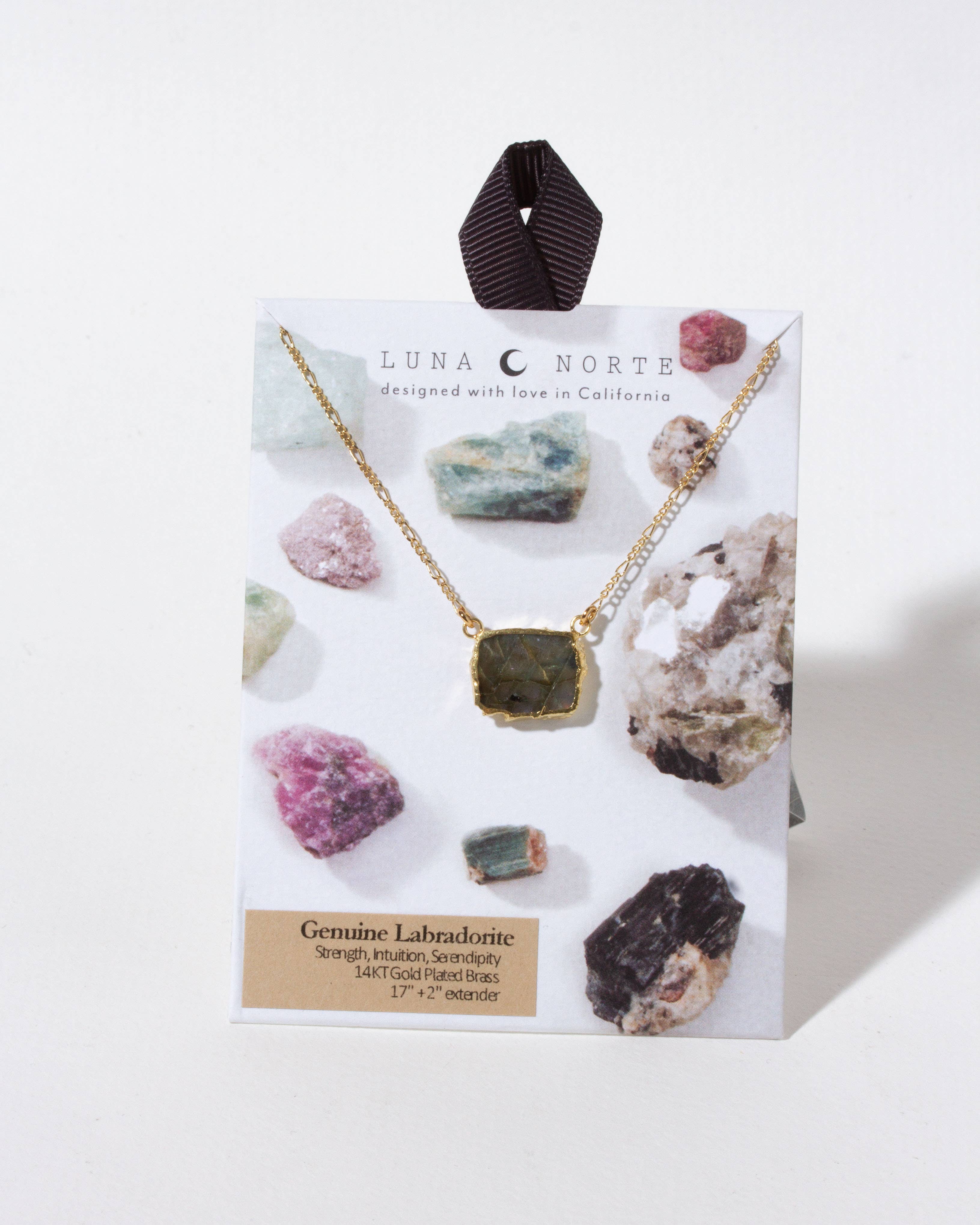 Luna Norte - Wholesale Pendant/Charm Necklace - Wild & Grounded Necklace- Labradorite1