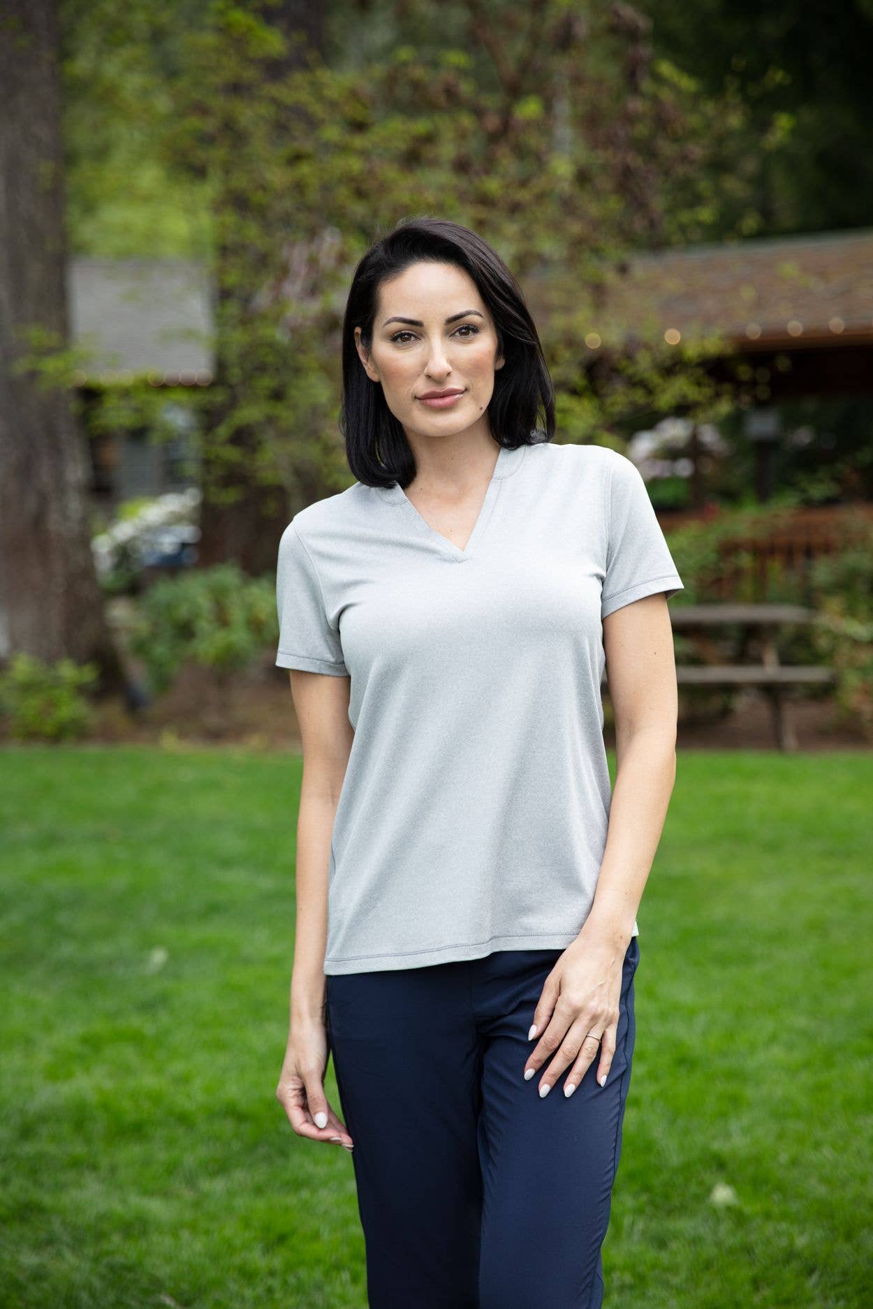 Cutter & Buck - Wholesale Polo - Women's - Cutter & Buck Forge Heathered Stretch Womens Blade Top14