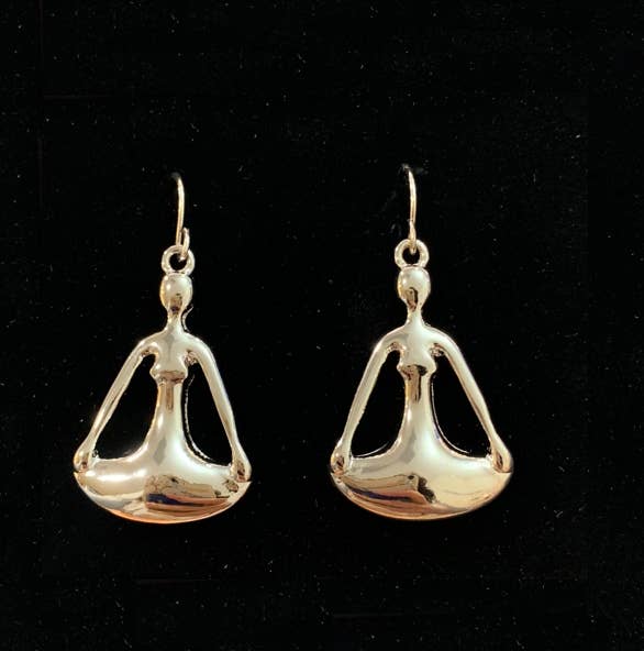 0011 PREMIERE – Großhandel Ohrhänger – FR2982 Entspannen Yoga_3 Meditation Sport Zen Buddhistische Ohrringe