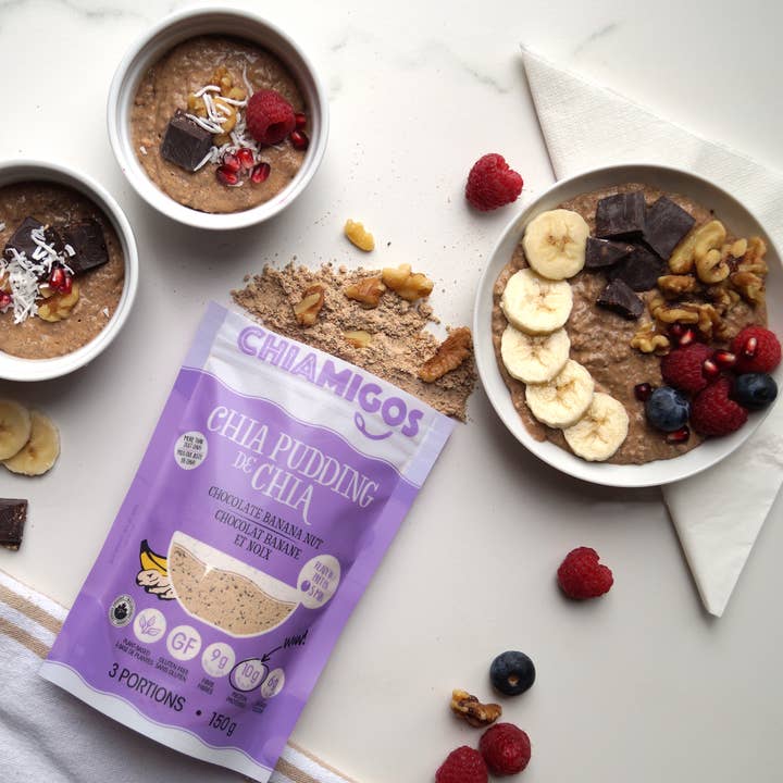 Chiamigos - Vendita all'ingrosso Budini - Instant Chia Pudding - Noce di banana al cioccolato
