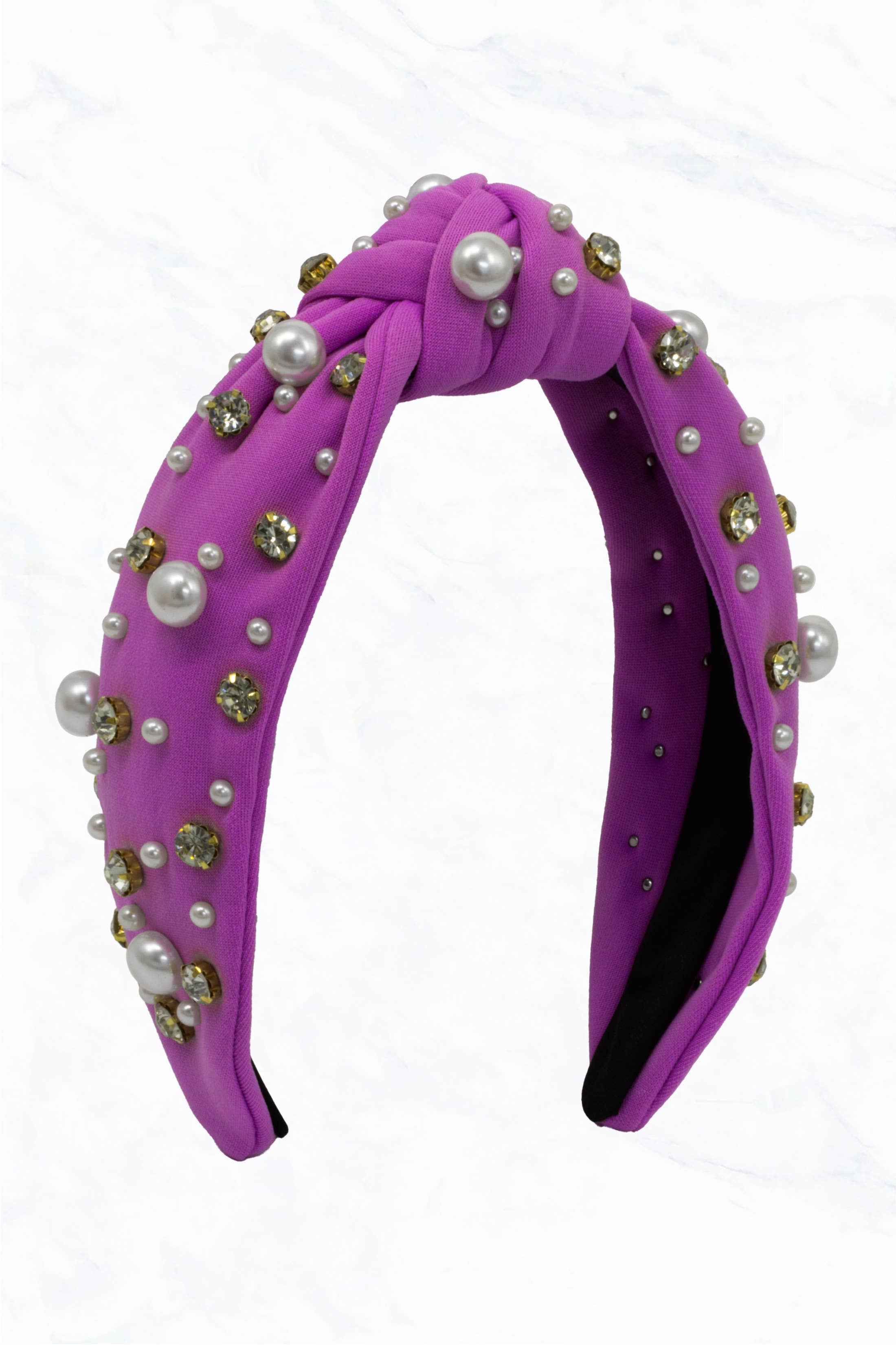 Suzie Q USA – Großhandel Fashion-Stirnband – Damen – Geknotetes Stirnband mit Perlen und Strasssteinen12