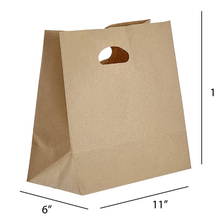 Paper Die Cut Handle Bags for wholesale by PTP BAGS
